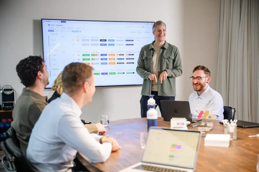 Tryve stelt een nieuwe monday.com omgeving voor aan een projectteam